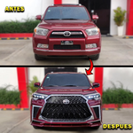 PARA TOYOTA 4RUNNER 2014-2021 KIT DE CARROCERÍA ESTILO LEXUS PARAGOLPES DE CONVERSIÓN FRONTAL