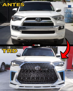 PARA TOYOTA 4RUNNER 2014-2021 KIT DE CARROCERÍA ESTILO LEXUS PARAGOLPES DE CONVERSIÓN FRONTAL