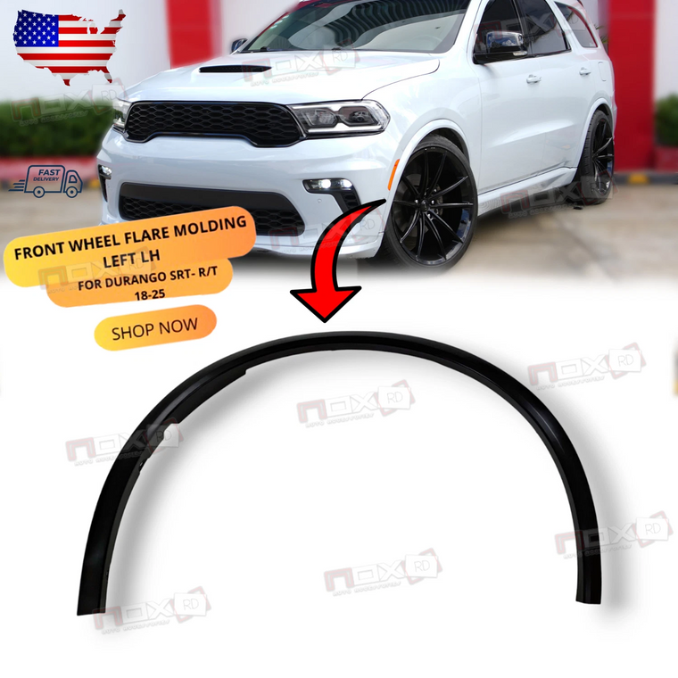 FOR DURANGO SRT / RT HELLCAT 18-25 FRONT LEFT Wheel fender Flare 6DR85TZZAD moul