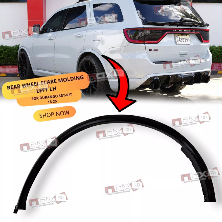 FOR DODGE DURANGO SRT / RT 18-25 REAR LEFT Wheel Flare Molding ARCH 6DR87TZZAC