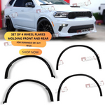 PARA DODGE DURANGO SRT / RT 18-25 JUEGO de 4 Molduras de Salpicaderas DELANTERAS Y TRASERAS