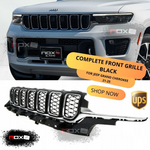 PARA JEEP GRAND CHEROKEE L 2021-2024 PARRILLA SUPERIOR FRONTAL COMPLETA NEGRA