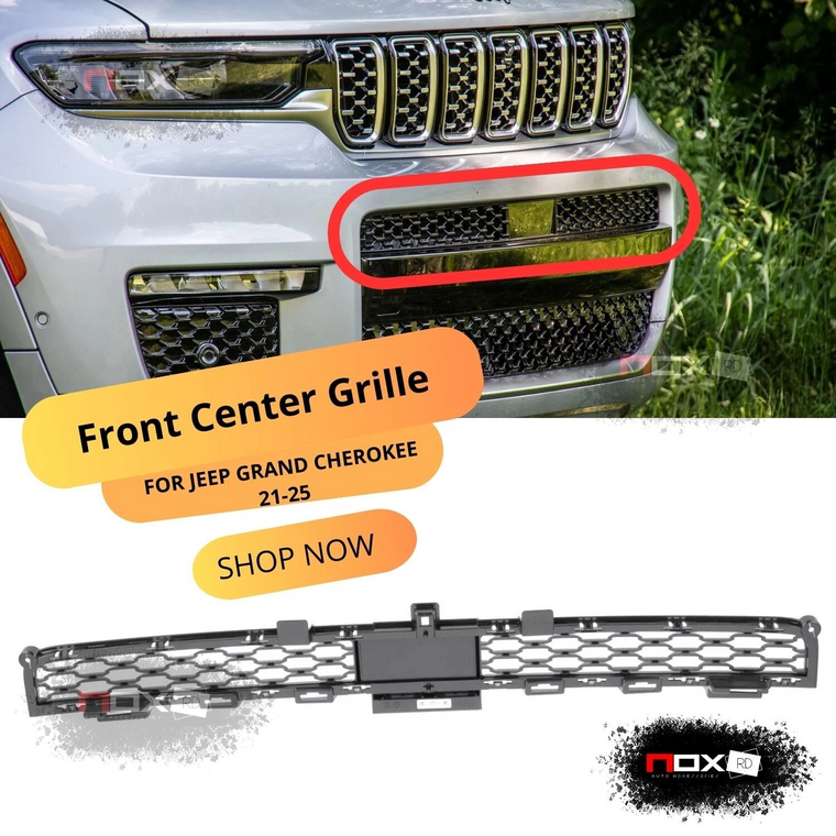 2021-2025 JEEP GRAND CHEROKEE L GRILLE FASCIA CENTER 7CW11GXHAB