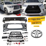 Para 2014-2016 Toyota Highlander KIT DE CARROCERÍA DELANTERO PARRILLA DE PARACHOQUES ESTILO LEXUS