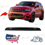 FOR 2017-2021 JEEP GRAND CHEROKEE FRONT BUMPER FASCIA APPLIQUE BLACK 6JW97DX8AB