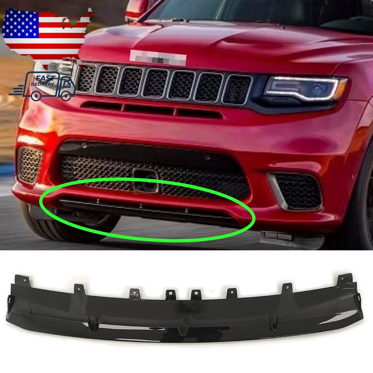 PARA JEEP GRAND CHEROKEE SRT 2017-2020 APLIQUE DE FASCIA DE PARACHOQUES DELANTERO 5YB31DX8AB