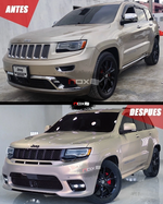 PARA JEEP GRAND CHEROKEE 14-21 KIT DE PARACHOQUES COMPLETO CONVERSIÓN A FACELIFT SRT 17-21.