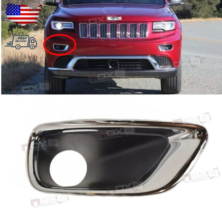 Fog Lamp Bezel FOR 2014-2016 Jeep Grand Cherokee SUMMIT Front Right Side