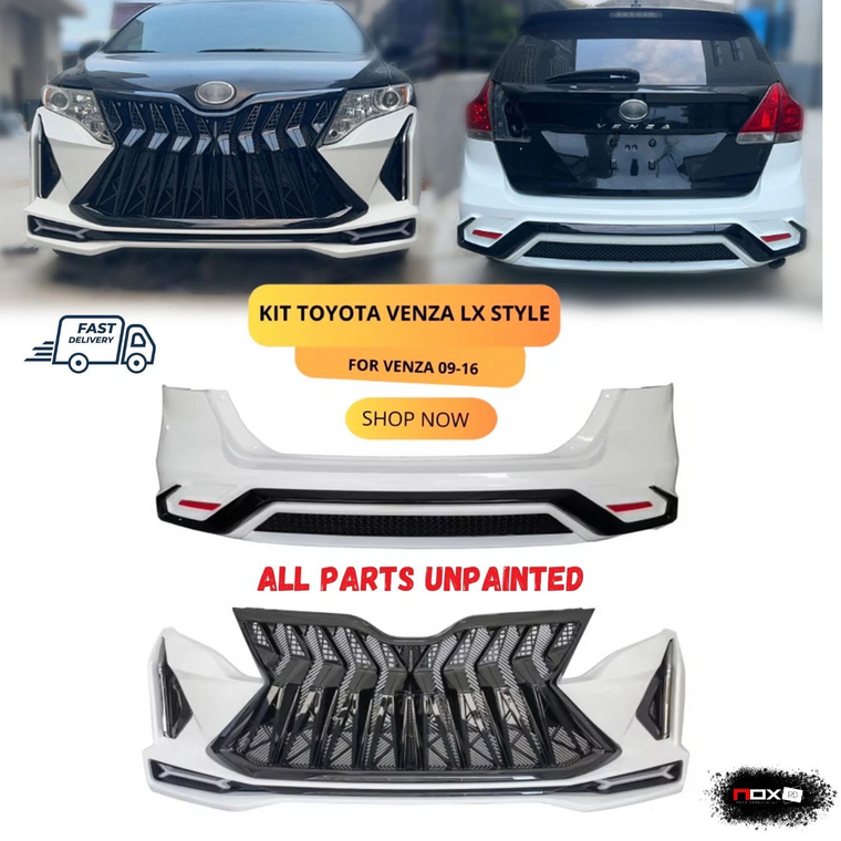 ✅ FOR TOYOTA VENZA 2009-2016 FRONT AND REAR BUMPER BODY KIT LEXUS STYLE