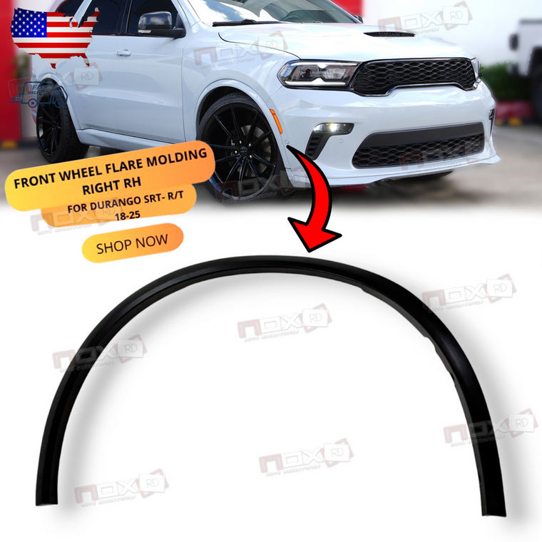FOR DURANGO SRT / RT  18-25 FRONT RIGHT Wheel fender Flare Molding 6DR84TZZAD