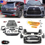 PARA TOYOTA 4RUNNER 2014-2021 KIT DE CARROCERÍA ESTILO LEXUS PARAGOLPES DE CONVERSIÓN FRONTAL