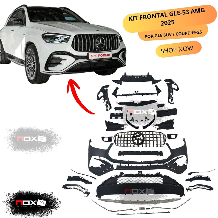 Para 2020-2025 Mercedes Benz GLE 53 350 / 450 AMG W167 Kit de parachoques delantero GLE 53