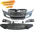 For 2015-2017 Audi A8 Modification S8 Sedan Primed Front Bumper Cover Body kit