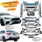 For MERCEDES BENZ 2021+ W206 C-CLASS FRONT REAR BUMPER C63 Style FULL BODY KIT